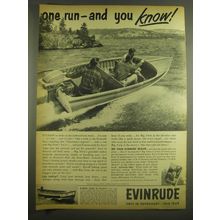 1952 Evinrude Big Twin Outboard Motor Advertisement