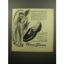 1957 French Shriner Shoes Ad - Happy Blending