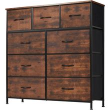DUMOS Dresser for Bedroom, Storage Organizer with 9 Drawers, Chest of Drawers wi