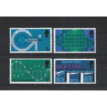 GB.Post Office Technology Telecommunications set of 4.Mounted Mint.Jul25a