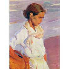Sorolla_Joaquin_Pescadora_Valenciana Poster Canvas Movie Film Print A0 A1 A2 A3