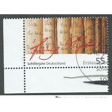GER 2005 55c 'FRIEDRICH SCHILLER '(CORNER MARGIN) FINE USED (EBID49-482)