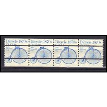 Used 1901a 5.9c Bicycle Fine Strip of 4 PreCnx CA0744