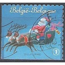 Belgique 2010 COB 4087B O Cote (2016) 3.00 € Père Noël avec traîneau Cachet rond