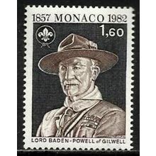 Monaco 1982 Scouts, Lord Baden Powell of Gilwell, MNH / UNM