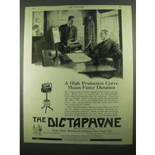 1919 Dictaphone Dictation Machine Ad - High Production