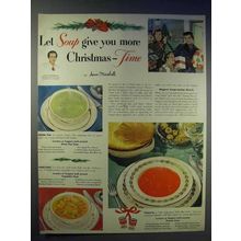 1950 Campbell's Soup Ad - Green Pea, Tomato, Vegetable
