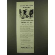 1965 Holland-America Line Ad - Around the World