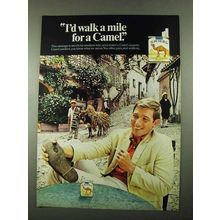 1969 Camel Cigarettes Ad - Walk a Mile For a Camel