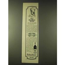 1976 Sebastiani Vineyards Ad - Our Resident Artist