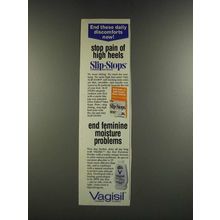 1986 Slip-Stops and Vagisil Ad - End These Daily Discomforts Now