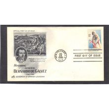 FDC Art Craft 1826 15c Bernardo Galvez (Cachet-U/A) CV00333