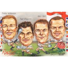 Jonny Wilkinson Mike Catt Paul Grayson English Rugby 1999 Postcard