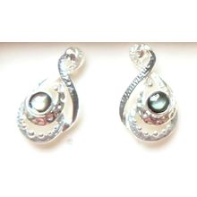 Mono Tones Affinity Drop Earrings Silver Plated Friction Backs Gift Jewellery