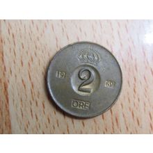 Sweden 1962 2 Ore Coin