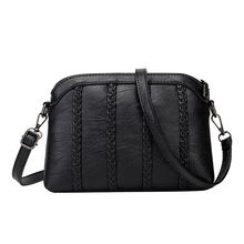 Women Genuine Shoulder Bag Leather Handbags Black