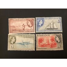 ICOLLECTZONE Barbados 240-243 VF hinged