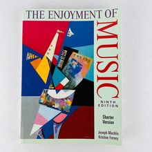 The Enjoyment Of Music Ninth Edition Shorter Version Paperback Text Book