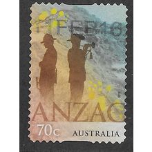 AUS 2015 70c (S/A) 'ANZAC' FINE USED (EBID64-215)