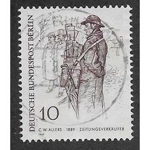 BERLIN 1969 10pf 'BERLIN PEOPLE OF THE 1900'S' FINE USED (EBID66-401)