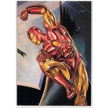 DC VERSES MARVEL ' IMPACT LIMITED EDITION ' card # 3 IRON MAN (1995)