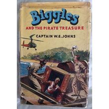 Biggles and the Pirate Treasure, Captain W E Johns, UK hdbk 1956