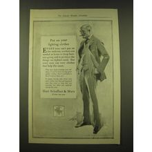 1918 Hart Schaffner & Marx Fashion Ad - Put on your fighting clothes