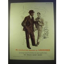 1955 Lockheed Brakes Ad - Crowded Day Depends On