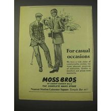 1958 Moss Bros Clothing Ad - For Casual Occasions
