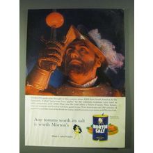1958 Morton Salt Ad - Any tomato worth its salt is worth Morton's
