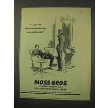 1958 Moss Bros Clothing Ad - Very Good People