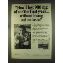 1976 Doral Cigarettes Ad - Lost 980 mg. of Tar