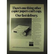 1976 Hammermill Xerocopy & Electrocopy Paper Ad - Fast Delivery