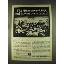 1976 Dow Jones News Service Ad - Awareness Gap