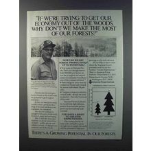 1981 American Forest Institute Ad - Get Economy Out