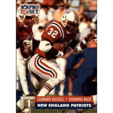 1991 Pro Set Football Leonard Russell #743 RC