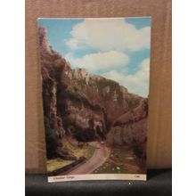 CHEDDAR GORGE, SOMERSET unused vintage postcard by Harvey Barton c.1960s #