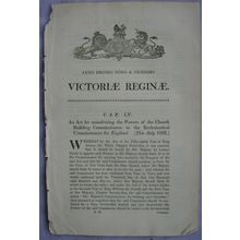 1856 Act of Parliament: Church Building Commissioners