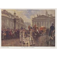 The Ninth Of November Military London Painting Postcard