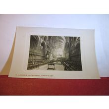 CHOIR EAST, LINCOLN CATHEDRAL. unused antique postcard RP =