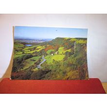 GLIDER OVER SUTTON BANK, near THIRSK, Yorkshire used postcard by Dixon =