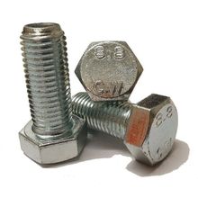 M8 FULLY THREADED SET SCREW GRADE 8.8 HEX HEAD ZINC BOLTS SCREWS DIN 933