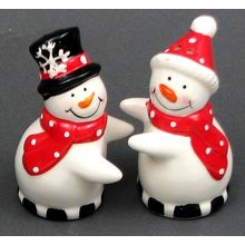 Ceramic Snowman S/P Set