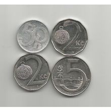 Czech Republic coins x4
