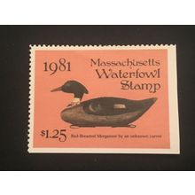 ICOLLECTZONE US Massachusetts 81 Duck Stamp VF NH
