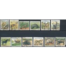Mammals: 12 Values - Botswana 2002 - FH & NM H - SG 974/5, 977/8 & 981/8