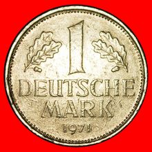 ⰆNOT COMMUNIST 1950-2001:GERMANY★1 MARK 1971G II+B+r1 BADEN★LOW START★NO RESERVE