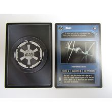 Star Wars 1996 A New Hope Decipher CCG B/B Card Black 4 DS
