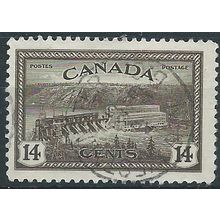 Canada 1946 SG403 14c Olive-Green PEACE Fine Used....