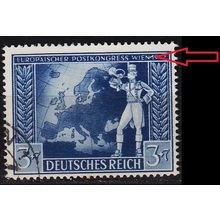 GERMANY REICH [1942] MiNr 0820 PF I ( O/used ) [01] Post Plattenfehler